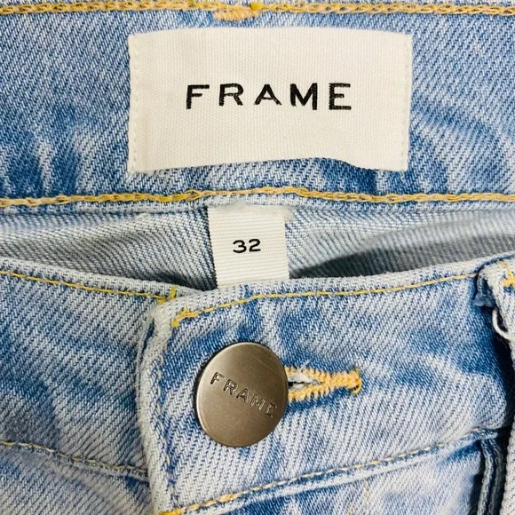Frame Men's L'Homme Athletic Light Wash Sugarcane Organic Cotton Jeans Size 32